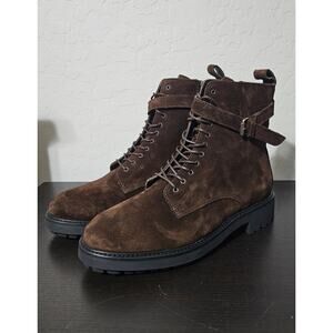 Belstaff FINLEY LACE UP BOOTS Size 9 Women's